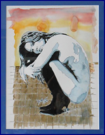 "Agroupie" - Aquarelle-Encre  - 30x40cm - 200€