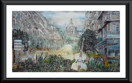 "Place Jean-Paul 2 à Lisieux" - Collection Privée